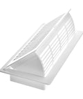 Pop Up Floor Register 4 By 10 Inch White Pack Of Five With Air Deflector, High Impact Polystyrene Construction, Rust Proof And Scratch Resistant