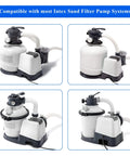 Replacement Sand Filter Pump Gasket Kit For Intex Pool Pumps 25013 O Ring Seals For Krystal Clear Systems Above Ground 266 Models Durable Valve O Ring Set Easy Leak Proof Replacement For Clean Water, compatible Intex sand filter pump