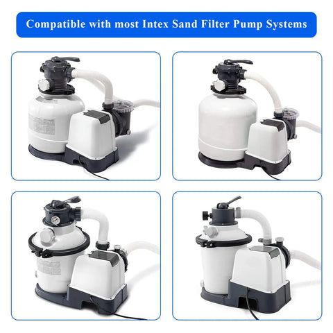 Replacement Sand Filter Pump Gasket Kit For Intex Pool Pumps 25013 O Ring Seals For Krystal Clear Systems Above Ground 266 Models Durable Valve O Ring Set Easy Leak Proof Replacement For Clean Water, compatible Intex sand filter pump