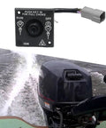 Boat Kill Switch Outboard Ignition Switch Replacement For Johnson BRP Evinrude Boat Motor with Keys and Lanyard shown on motor
