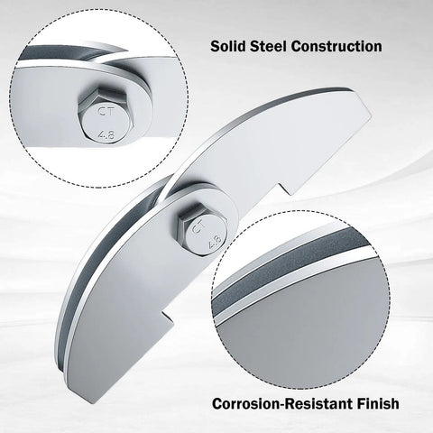 Close-up of Heavy Duty Eight Inch By Two And A Quarter Inch BBQ Smoker Hinges Weld On Steel Door Hinges for Three Sixteenths Inch Plate