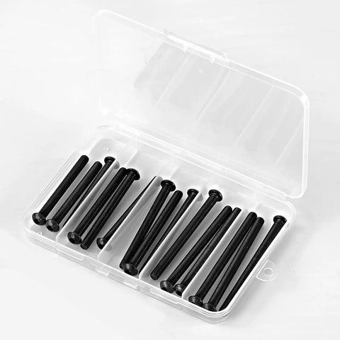 Pro Shop Ready M6 Socket Head Cap Screw Assortment Pack features twenty 10.9 grade alloy steel fasteners in a clear storage case.