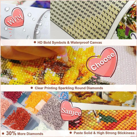 Angel Girl Diamond Art Kit For Adults 5D Diamond Painting Round Full Drill Gem Art Craft Set 12x12 Inch details and materials