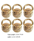 Dope Gold Cabinet Ring Pulls Set Of 6 For Dresser Drawers Wardrobes And Kitchen Cabinets Vintage European Style 29mm Round Handles