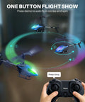 One button demo spinning motion of Remote Control Helicopter With 40 Minute Flight Time And Auto Obstacle Avoidance Altitude Hold Dual Batteries