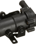 Plug And Play Electric Engine Water Pump With Included Gasket Seal Uses Electromagnetic Drive To Stop Leaks angled view of black electric water pump unit