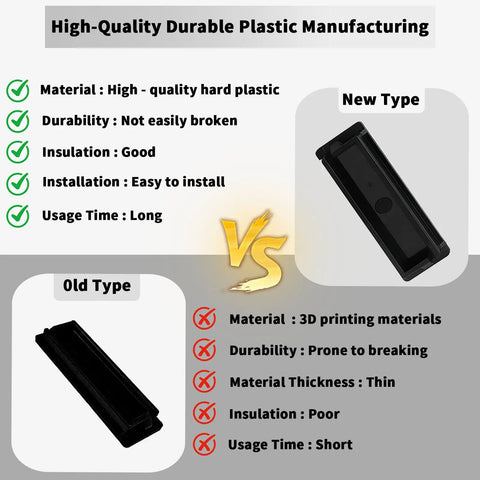 QO Circuit Breaker Filler Plates 10 Pack For Electrical Panels No Mess Install Dust Proof Shield Against Live Components Keeps Panels Safe And Neat Ideal For Replacement Regulatory Compliance And Debris Prevention In Home Or Workshop Electric Panels. new type black plastic filler plate