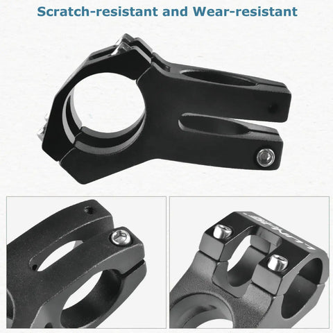 Black Dope Universal 31.8mm 45mm Bike Stem For Mountain Road And BMX Builds A Compact Center To Center Aluminum CNC Machined 6061