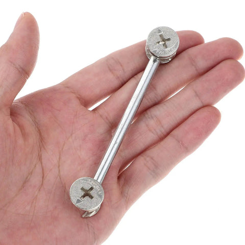 Twenty Sets Heavy Duty Furniture Connector Kit With Cam Fittings Dowel Pins And Iron And Zinc Alloy Fasteners For Office Cabinets And Home Furniture Repairs Easy To Carry And Store, metal cam bolt