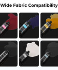 Cmyk White Gloss Uv Curable Ink Kit For Flatbed Printers Features A Slick Clog Resistant Blend with six colorful ink bottles.