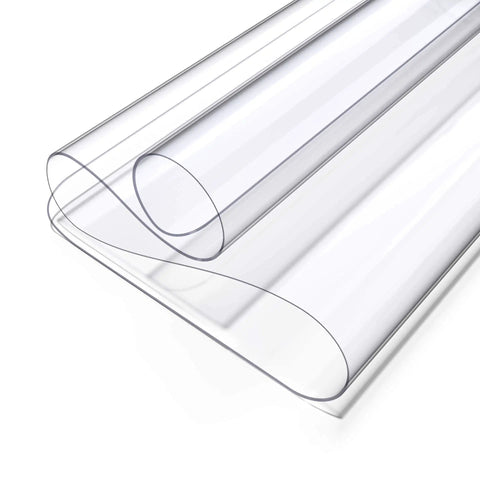 Clear PVC Desk Pad For Writing 23.6x13.7 Inches, Heat Resistant Waterproof Oil Proof Anti Static Desk Protector roll view