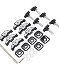 Hard Top Quick Release Hardware Kit With Thumb Screws Nut Clips And Tie Down D Rings For Jeep Wrangler YJ TJ JK JKU 1995 2018