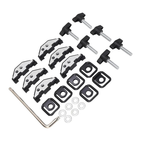 Hard Top Quick Release Hardware Kit With Thumb Screws Nut Clips And Tie Down D Rings For Jeep Wrangler YJ TJ JK JKU 1995 2018