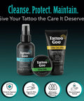 Tattoo Aftercare Kit 3 Piece Set With Antimicrobial Soap, Tattoo Balm, And Healing Lotion for fresh ink and piercing care.