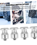 200 Piece Winter Tire Studs Heavy Duty Skid Screws Tungsten Snow Spikes For Vehicles shown in close-up with flexible installation details.