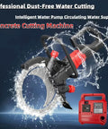 Absolute Beast 9500W Brushless Concrete Ring Saw With Titanium Blade, 27 Inch Max Depth, Smooth Operator Wall Chaser And Groove Cutter For Quick Masonry Slotting Work, concrete cutting machine with water supply.
