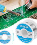 60/40 Tin Lead Solder Wire With Rosin Core For Easy, No Fuss Electrical Soldering, 1.0mm Diameter, 50g Spool on circuit board