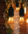 Warm Amber LED Bulbs 60W Equivalent, Dimmable E26 Edison Base glowing with salt lamp vibe in cozy home decor setting