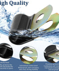 Cable clamps, vinyl-coated galvanized steel with rubber cushioning, 1/4 in (6mm) size for tubes, hoses, and wires.