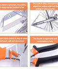 Multi Angle Miter Cutter For Angled Trimming And Molding, 45 To 135 Degree Adjustable Hand Tool With Rust Resistant SK-5 Blade