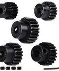 Hardened Steel Pinion Gear Set For RC Cars, 5Mm Motor Shaft, 17T 18T 19T 20T 21T, 32P Pitch, Works Only With Steel Spur Gear.