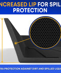 Porsche Macan Cargo Liner All Season Trunk Mat with increased lip for spill protection, showing texture and design details.