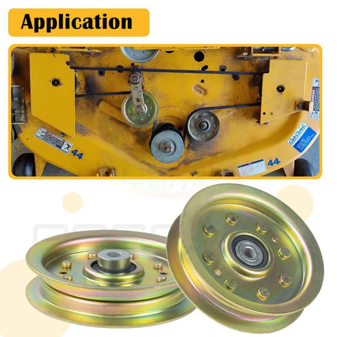 2 Pack Idler Pulley 4-7/8 In Outer Diameter Replaces 753-08171 756-04129 756-04129C 753-08068A for Cub Cadet tractors
