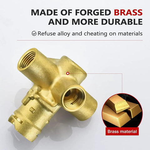 2510 Replacement Pressure Balancing Valve for Tub and Shower Single Handle, brass material, forged brass construction, durability focus