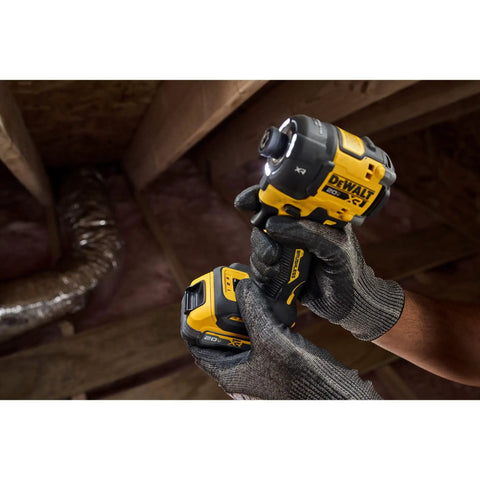 Quiet 20V Max Quarter Inch Hydraulic Cordless Impact Driver With Brushless Motor LED Halo Ring XR Extreme Runtime Tool Only