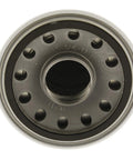 Premium Spin On Oil Filter For Air Compressors Heavy Duty Replacement showing top view with hole pattern for installation.