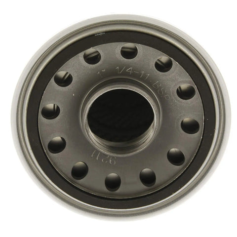 Premium Spin On Oil Filter For Air Compressors Heavy Duty Replacement showing top view with hole pattern for installation.