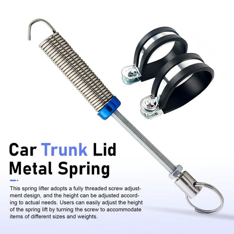 Top Shelf 2 Pack Trunk Lid Springs Crafted From Heavy Duty Stainless Steel Automatic Lift Supports for sedans with adjustable lifts.