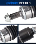 Close-up of CV Axle Shaft Assembly Front Right Passenger Side Replacement For Honda Accord 2008-2017 Civic 2014 Acura TSX 2009-2014