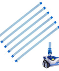 Six Pack Pool Cleaner Hose Replacement Kit for MX6 MX8, 39 Inch Length Each, Twist Lock Hose Replacement Parts shown with pool cleaner