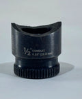 Knock Out Punch K3P-1/2-1 For 1/2 Inch Conduit, Knurled Grip Edge, Laser Markings For Quick Part ID, Made In USA, Black Finish