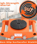 Heavy Duty Machinery Mover For Industrial Use A True Workhorse 4 Wheel Skate Dolly With 360 Degree Swivel Casters 6 Ton Capacity