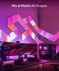 Hexagon Shapes Expansion Pack For Smarter Kit Build Bold Colorful Wall Art With Modular RGB LED Panels And Easy Customizable Layouts