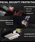 Cordless Fuel Transfer Pump 13 GPM Electric Pump With 21V 4Ah Battery And Charger features safe power switch, mesh filter, thickened base.