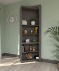 Pivot Hinge for Doors and Cabinets With 360 Degree Stainless Steel Shaft Smooth Silent Movement shown in a bookcase door opening.