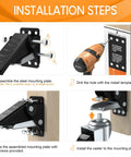 Heavy Duty Retractable Caster Wheels Set Of 4 For Workbench And Machinery Benches 880 Lb Capacity Side Mount 3 Inch Step Down Castors Installation Guide