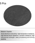 Graphite Block Plates 22x1mm Set Of 15 For Melting And Casting, circular graphite plate with high electrical and thermal resistance