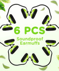 Six Piece Kids Noise Reduction Earmuffs And Hearing Protection Headphones Adjustable Padded Defender For School Trips
