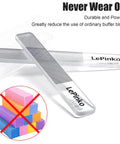 Crystal Nail Buffer Kit For Shaping Buffing And Polishing Natural Nails Fine Crystal Nail Files Set 2 Pack Pro Manicure Tools