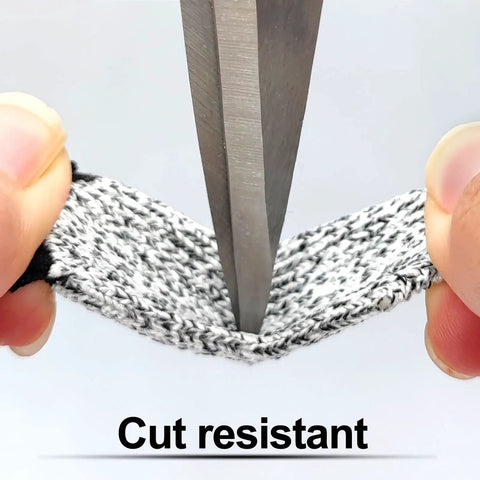 Close-up of HPPE fabric demonstrating durability for Breathable Cut Resistant Finger Cots 10 Pack Non Slip Thumb Protectors