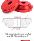 Heavy Duty Bike Headset Cup And Bottom Bracket Press Install Tool components showing precision aluminum parts and diagram.