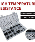 300 Pcs Car O Ring Kit With 18 Size Assortment, dustproof oil proof rubber seals, clear box compartments, high temperature resistant