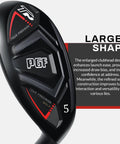 Gold Tour Precision Hybrid Golf Club For Men Right Hand Five showcasing enlarged clubhead design and PGF branding.