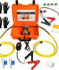 Heavy Duty Electric Oil Extractor Pump Delivers No Sweat Fluid Swaps Up To Four Liters Per Minute With Thick Hoses in hard shell case.