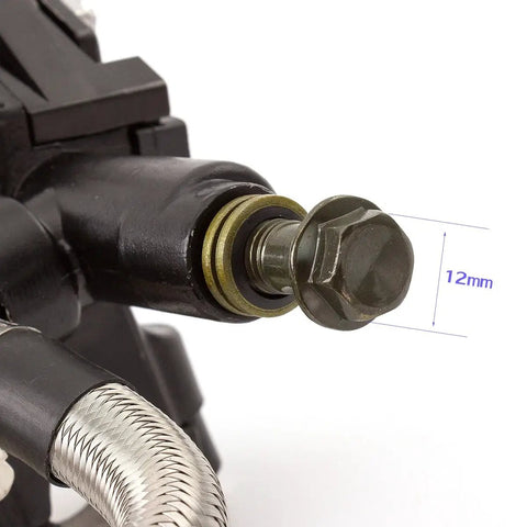 Seven Eighths Inch CNC Master Cylinder Dual Hydraulic Brake And Clutch Lever Kit With Reservoir Pump For 125cc To 500cc Motorcycles Sport Bikes Street Bikes And Scooters