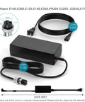 Beefy 28V 2A Fast Charger For Electric Scooters And Dirt Quads Compatible With E100 E200 E200S showing components and cable sizes